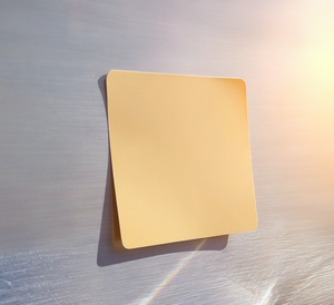 Aufkleber in der Sonne