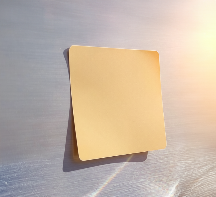 Aufkleber in der Sonne